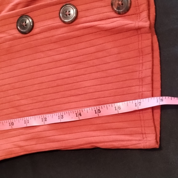 Woman's Crop Top by Say Any Thing Small Burnt Orange - Picture 4 of 8